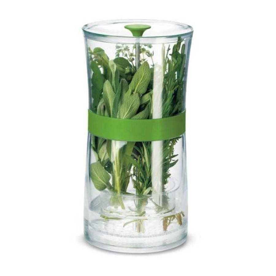 Cuisipro Herb Keeper 24 x 12cm Fresh Herb Storage Container Green