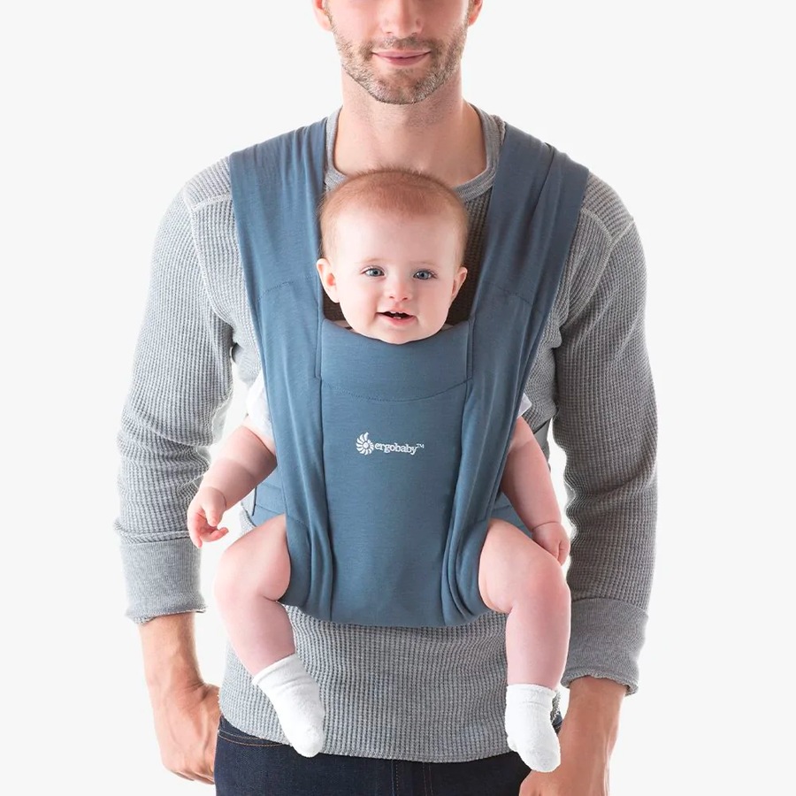 Ergobaby Embrace Cozy Newborn Baby Carrier - Oxford Blue