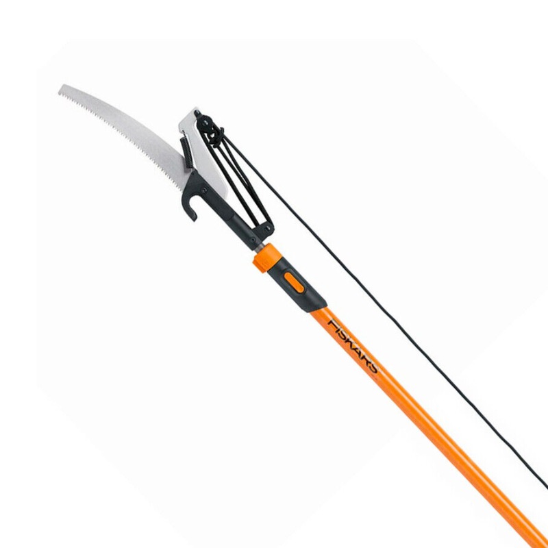 Buy Fiskars Extendable Pole Saw & Pruner Tree Pruner 12 ft Steel Curved