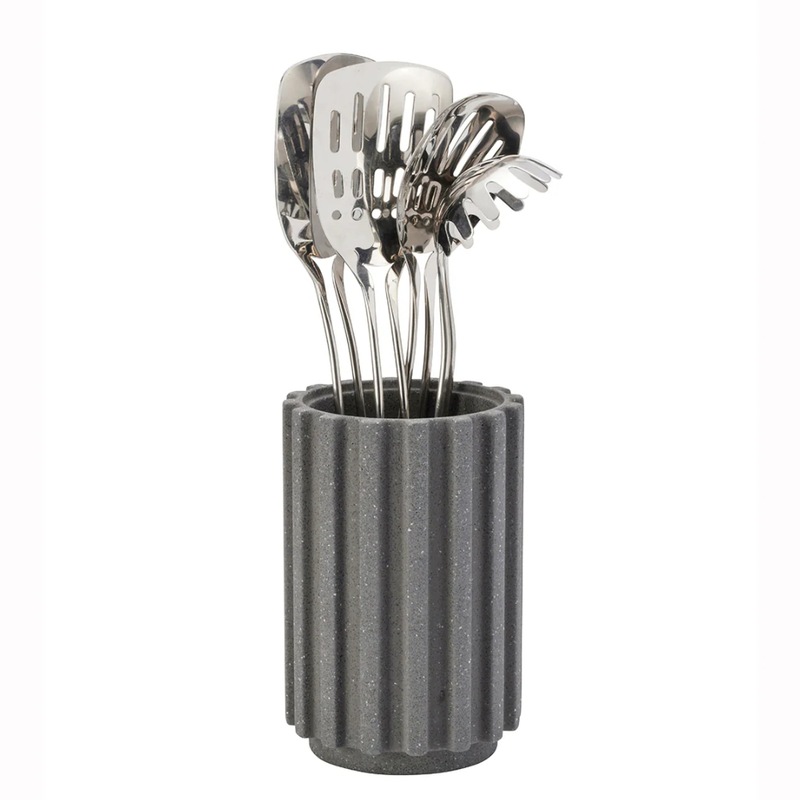 Buy Furi Pro Radial Stone Utensil Holder Flint Terrazzo MyDeal