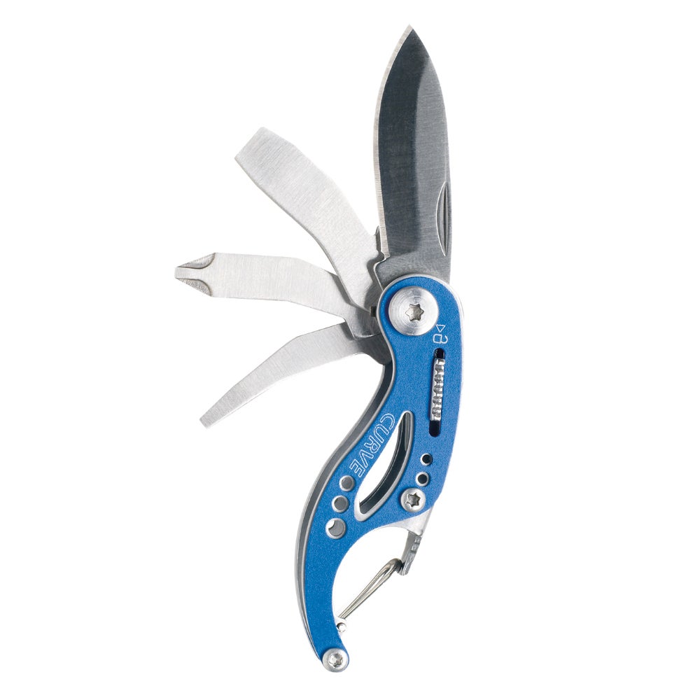 GERBER CURVE BLUE STAINLESS STEEL MULTI TOOL KNIFE 31-001040