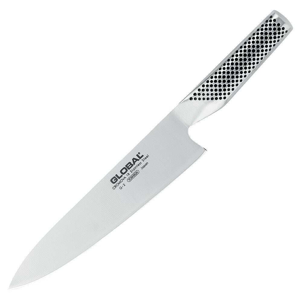 NEW GLOBAL KNIVES 20CM COOKS KNIFE MADE IN JAPAN STAINLESS STEEL G-2 G2 
