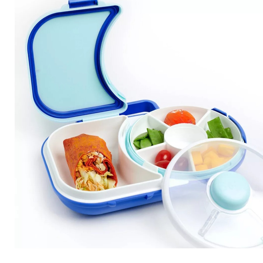 GoBe 2-in-1 Lunchbox With Original Snack Spinner - Blue