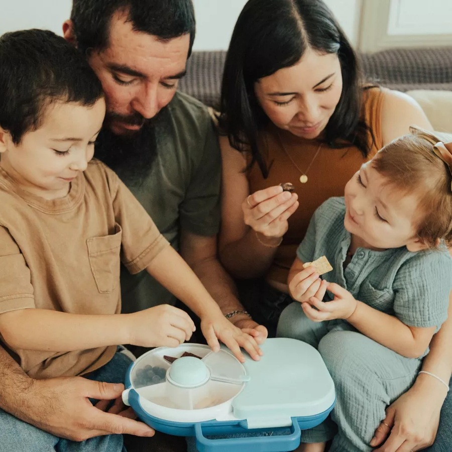 GoBe 2-in-1 Lunchbox With Original Snack Spinner - Blue