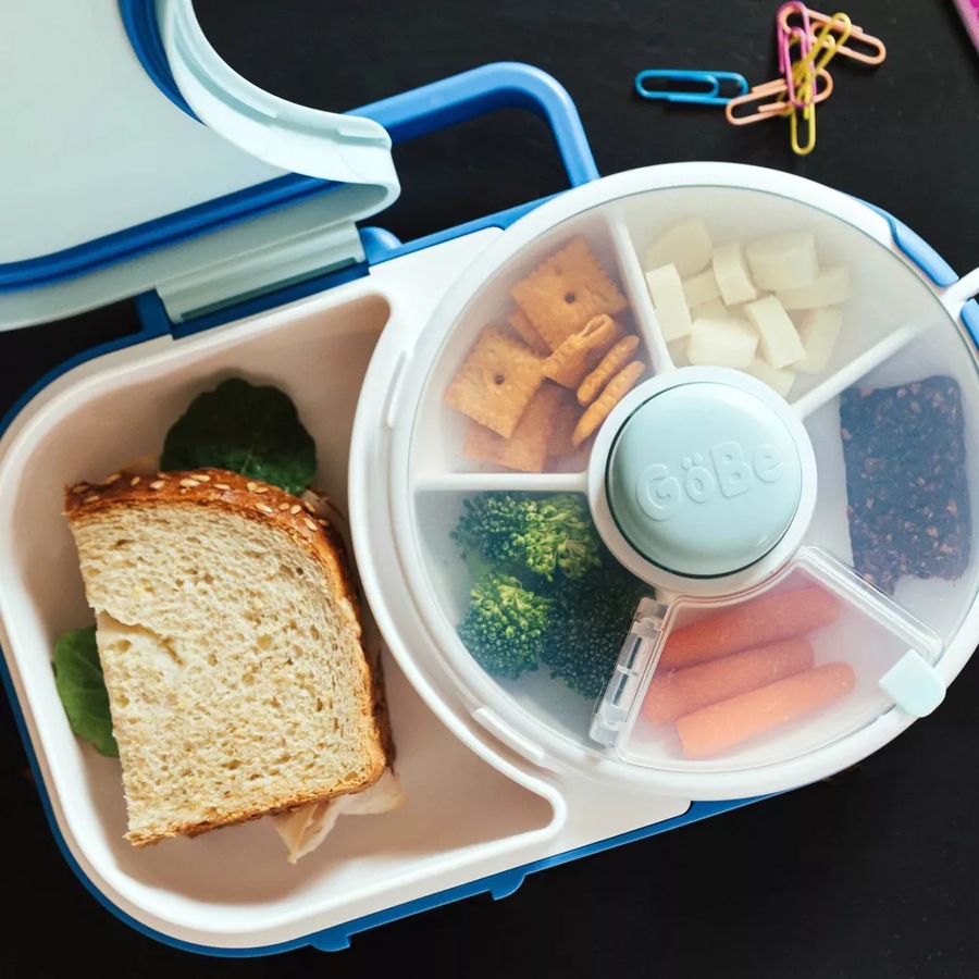 GoBe 2-in-1 Lunchbox With Original Snack Spinner - Blue