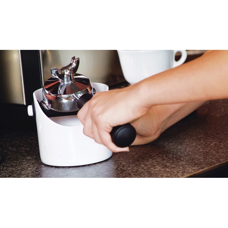 Buy Grindenstein Red Coffee Knock Box Tamper Bin MyDeal