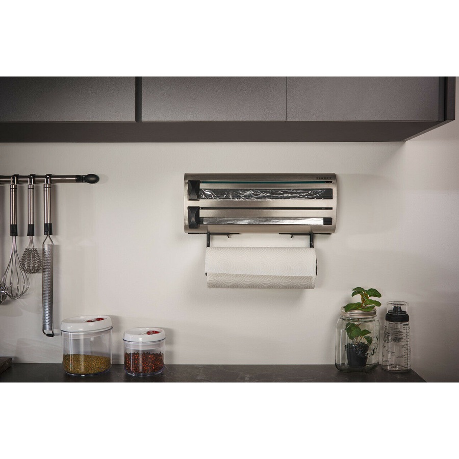 Leifheit Parat Royal Wall Mounted Kitchen Roll Holder - Stainless Steel L25660