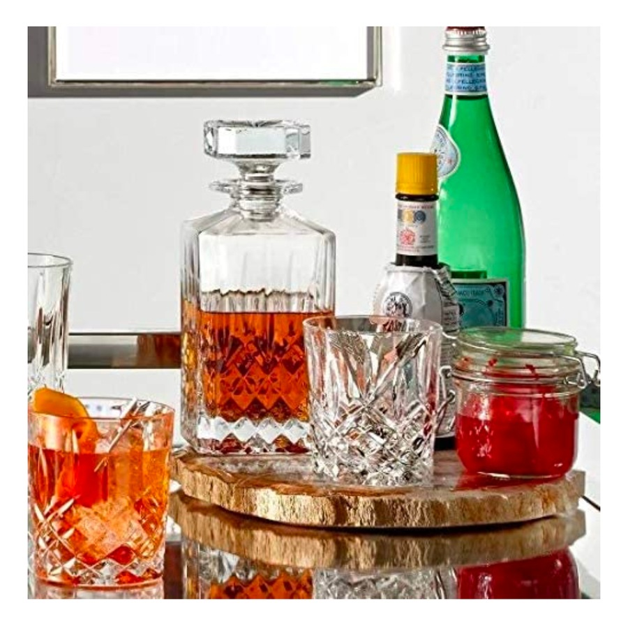 Marquis By Waterford Markham Crystalline Decanter DOF Set - Decanter + 2 Tumblers