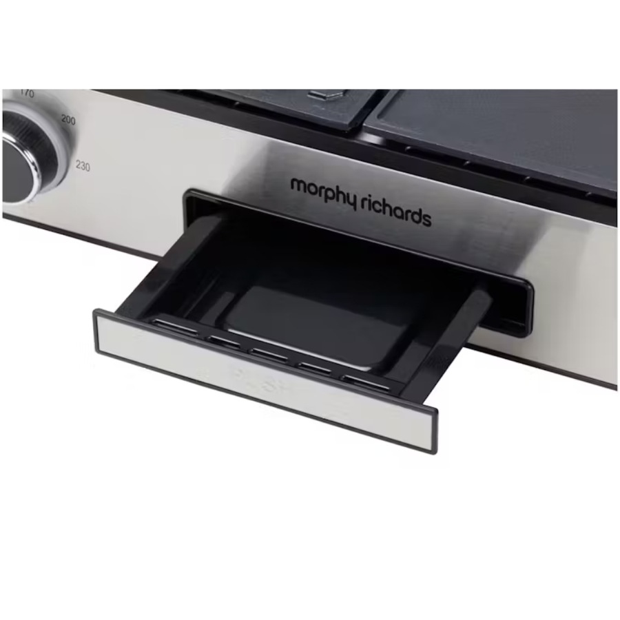 Morphy Richards Benchtop Electric BBQ Grill - Stainless Steel