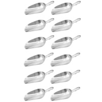 12 x Scoop with Round Bottom 340ml / 12oz Aluminium Ice / Ingredients / Serving