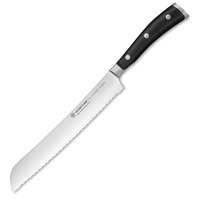 Wusthof Classic Ikon Bread Knife - 20cm Black
