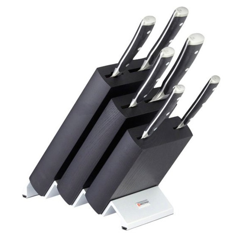 Buy Wusthof Ikon Classic 7pc Knife Block Set Black Made in Germany