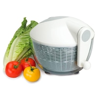 Avanti Salad Spinner W/ Push Break 3.5L - Serving Bowl Lettuce Dryer
