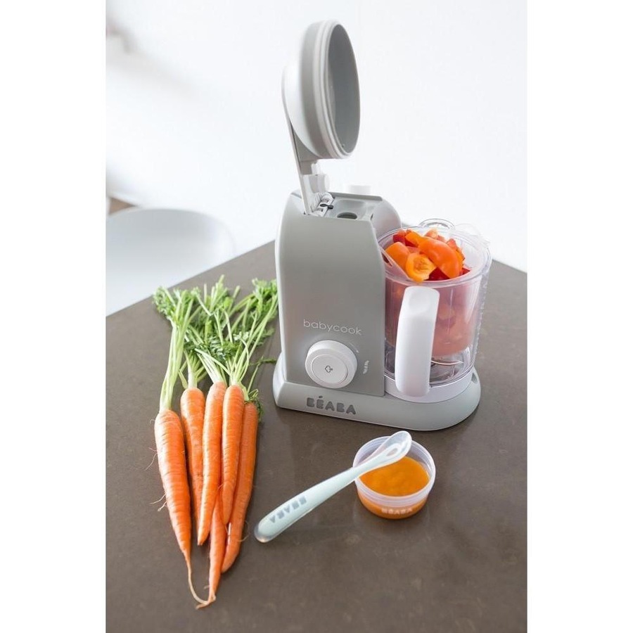 Beaba Babycook Solo Baby Food Processor Steam Cook Blend - Grey