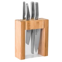 New Global TAKUMI 6pc Maple Magnetic Knife Block Set Knives 6 Piece  Japanese