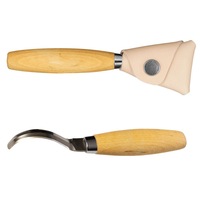 Morakniv Woodcarving 163 Hook Knife + Leather Sheath - YKM13387