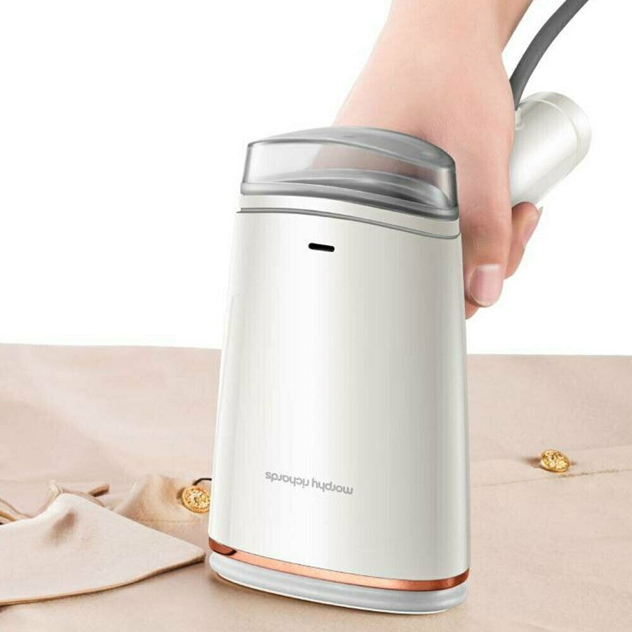 NEW MORPHY RICHARDS HANDHELD GARMENT STEAMER - STEAM IRON - WHITE