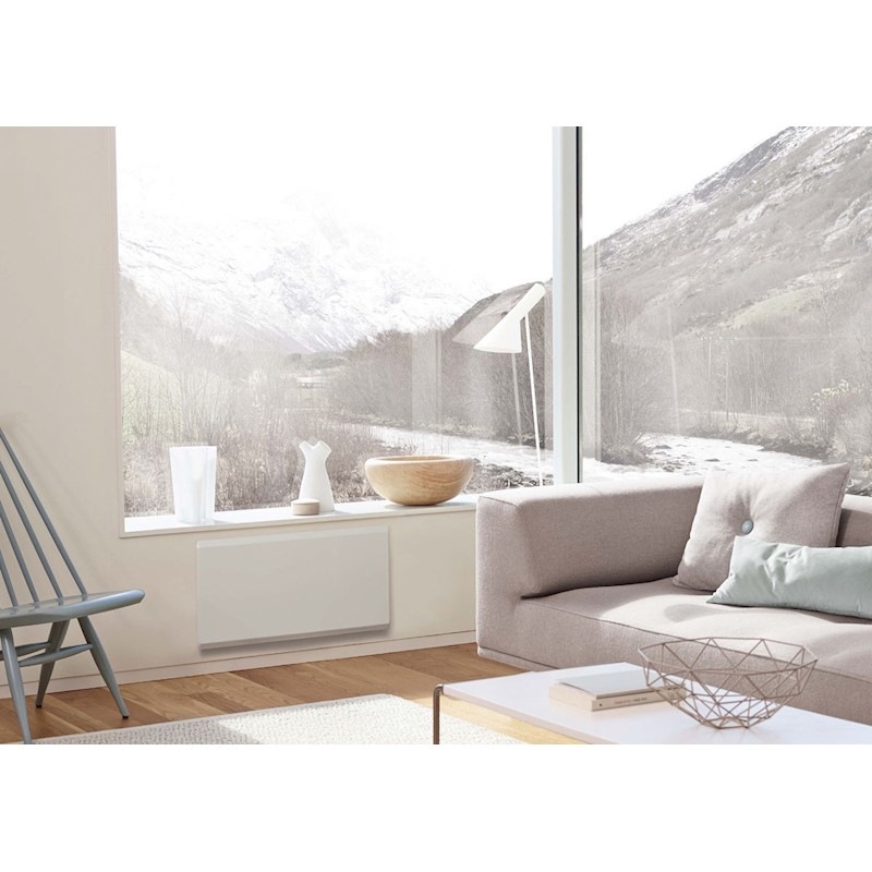 New NOBO OSLO 2.4kW NTE4T24 Electric Panel Heater W/ Timer Slim Wall