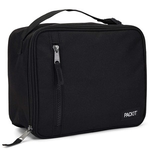 PackIt Classic Cooler Lunch Box Bag Freeze and Go - Black