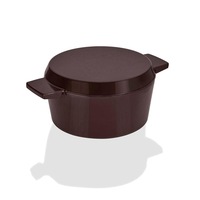 Stanley Rogers Cast Iron 24cm / 3.5L French Oven Grill Duo - Bordeaux