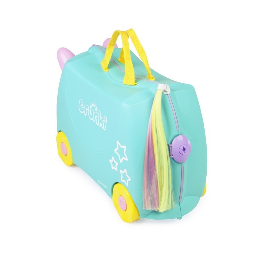 Trunki Ride on Kids Suitcase Luggage Toy Box - Una Unicorn