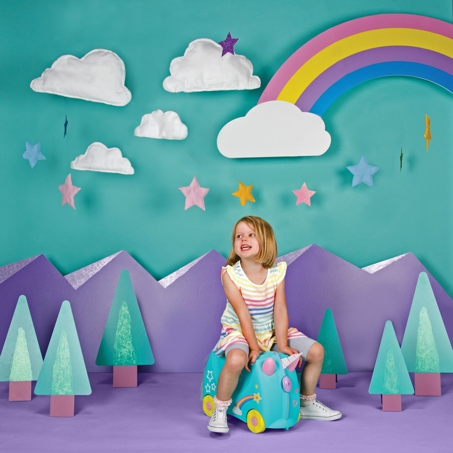 Trunki Ride on Kids Suitcase Luggage Toy Box - Una Unicorn