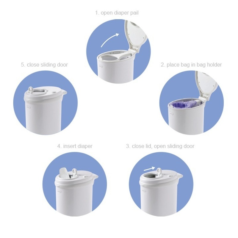 Buy UBBI NAPPY DIAPER PAIL BIN ECO FRIENDLY WOOD GRAIN MyDeal