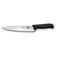 Victorinox Cooks Carving Knife 22cm - Fibrox Handle Black 5.2003.22