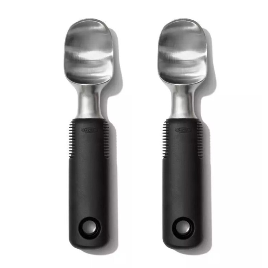 OXO Stainless Steel Ice Cream Scoop Black Set of 2