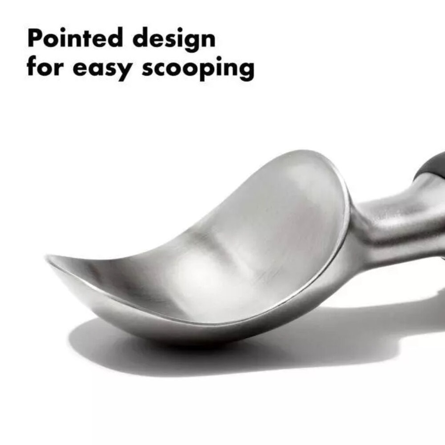 OXO Stainless Steel Ice Cream Scoop Black Set of 2