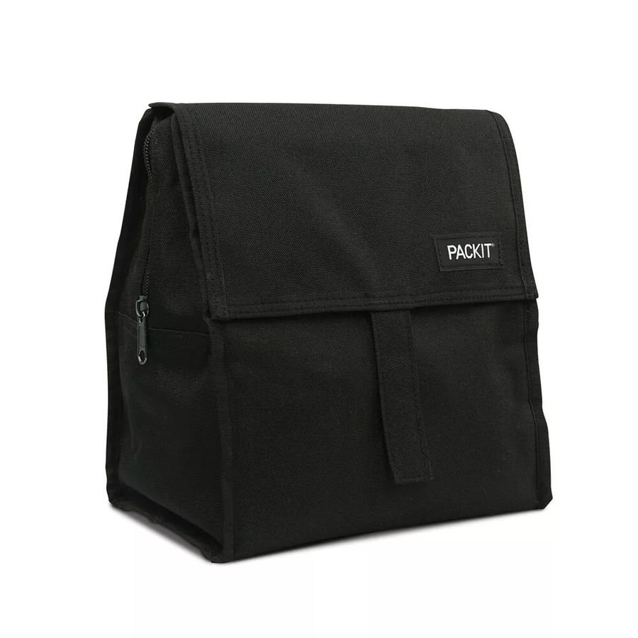 PackIt Cooler Lunch Box Bag Freeze and Go - Black