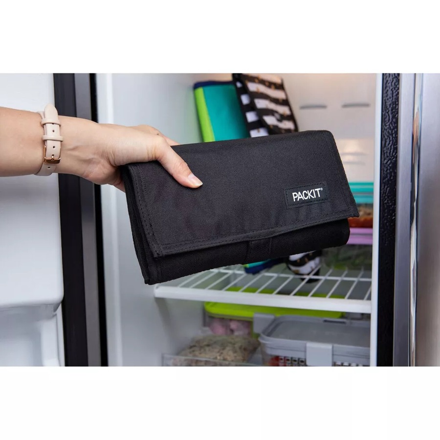 PackIt Cooler Lunch Box Bag Freeze and Go - Black