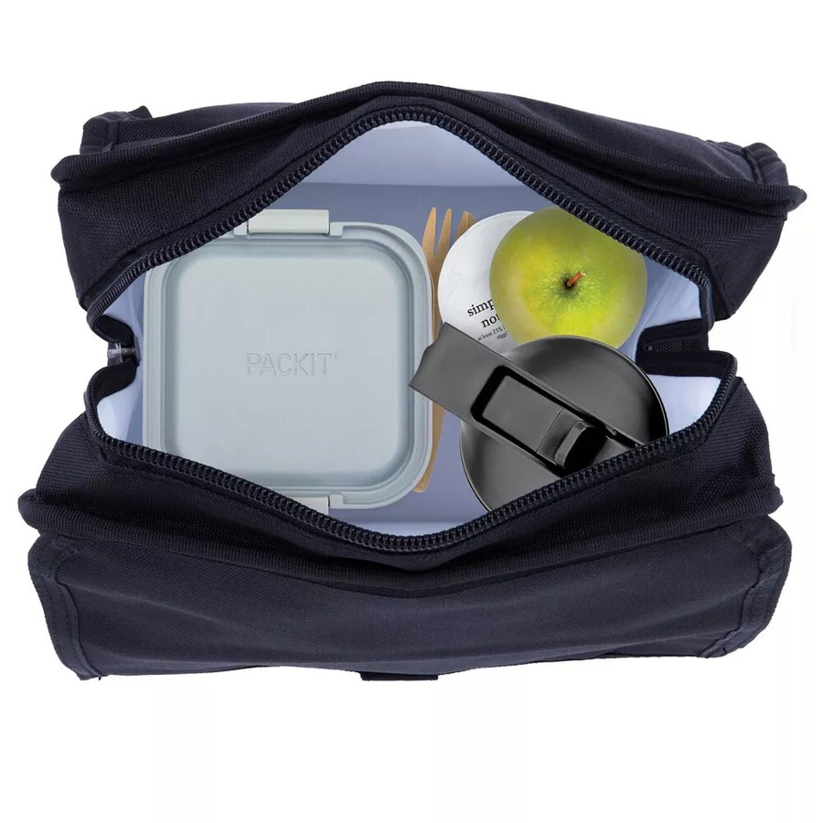 PackIt Cooler Lunch Box Bag Freeze and Go - Black