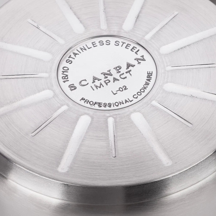 Scanpan Impact 3 Piece Saucepan Set - Stainless Steel 3pc