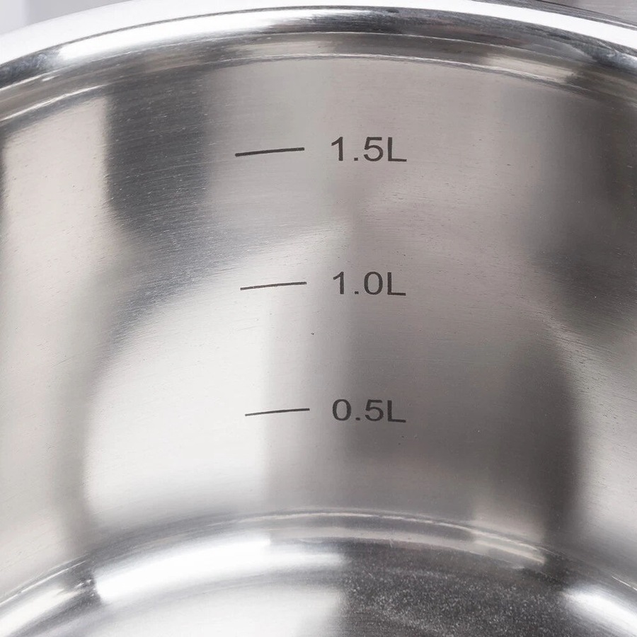 Scanpan Impact 3 Piece Saucepan Set - Stainless Steel 3pc