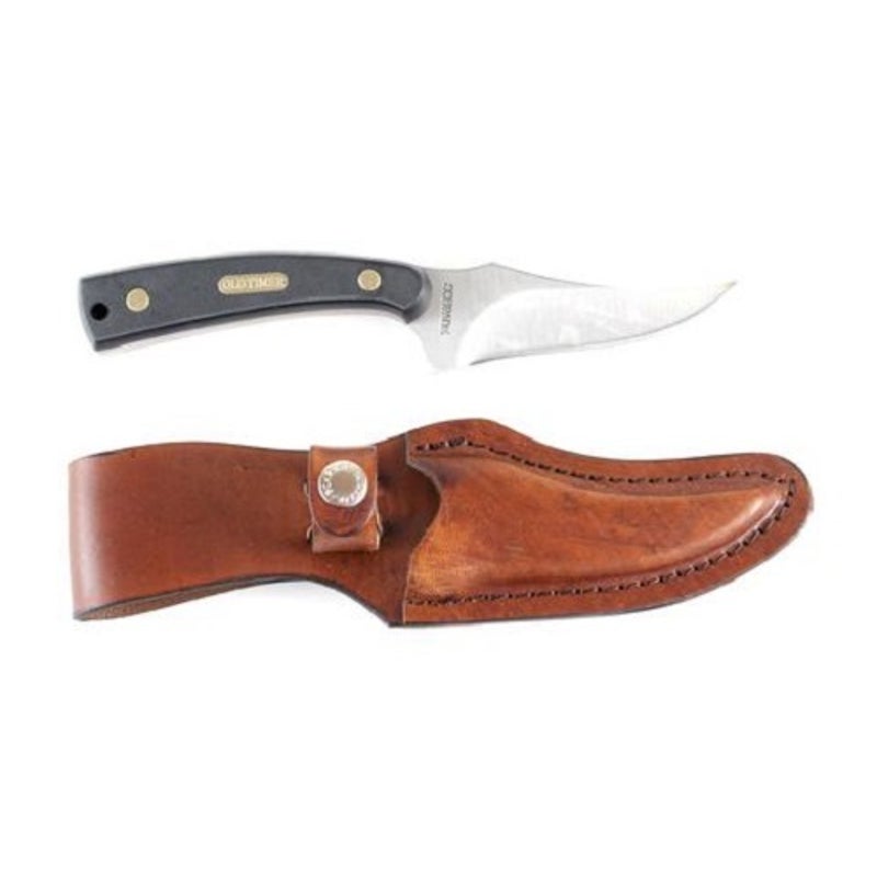 Buy SCHRADE OLD TIMER YU152OT SHARPFINGER FIXED BLADE HUNTING KNIFE &  SHEATH - MyDeal