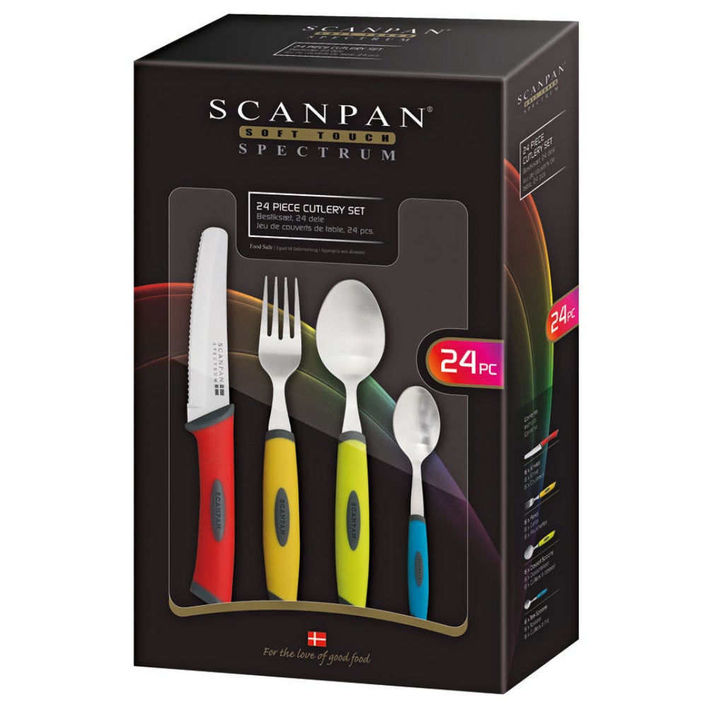 Scanpan Spectrum 24pc Cutlery Set - Colour 24 Piece
