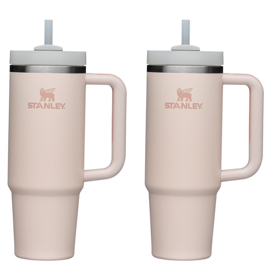 Stanley 30oz / 0.89L Quencher H2.0 Tumbler - 2 Pack Rose Quartz