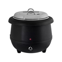 Sunnex 10L Soup Warmer - Black Commercial Sauce Curry Mulled Wine Candle Wax