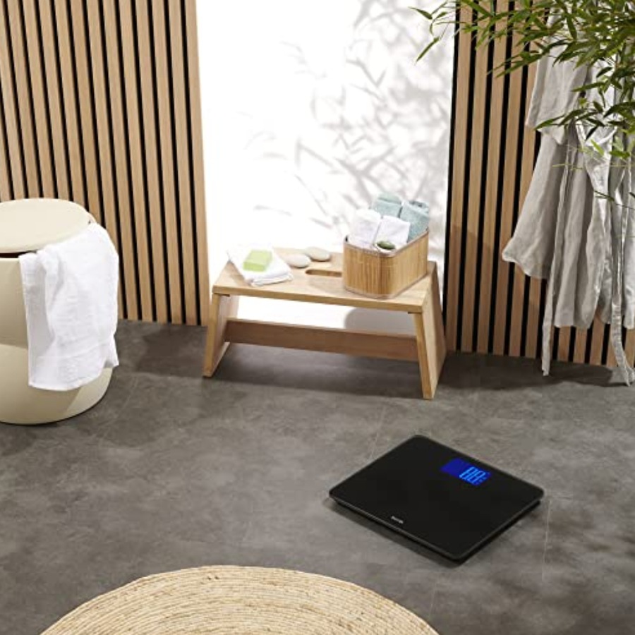 Tanita HD-366 High Capacity Digital Bathroom Scale Black - 200kg