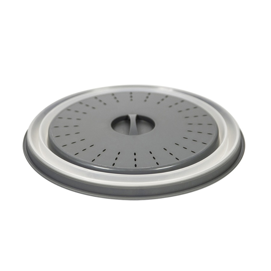 Tovolo Collapsible Microwave Food Cover Anti-Splatter 26cm Charcoal - Set of 2