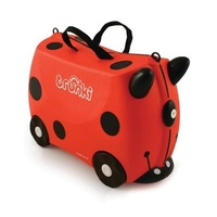 Trunki Ride on Kids Suitcase Luggage Toy Box - Harley Ladybug