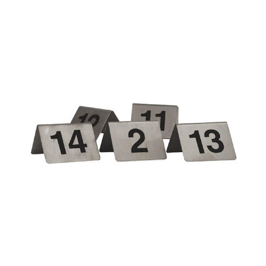 Trenton A-Frame Stainless Steel Table Numbers - 61-70