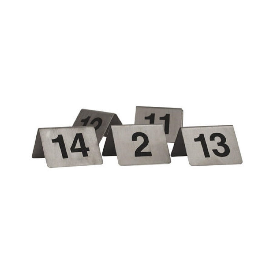 Trenton A-Frame Stainless Steel Table Numbers - 81-90