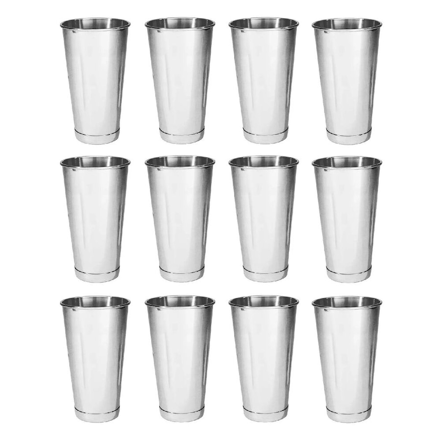 Trenton Stainless Steel Milkshake Cups 887ml - Set of 12