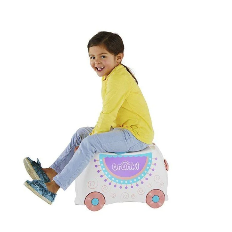 Trunki Ride on Kids Suitcase Luggage Toy Box - Lola the Llama