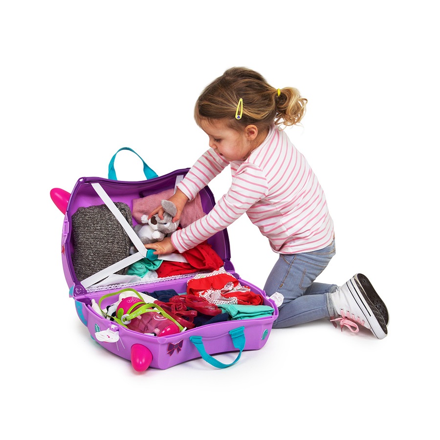 Trunki Ride on Kids Suitcase Luggage Toy Box - Cassie Cat