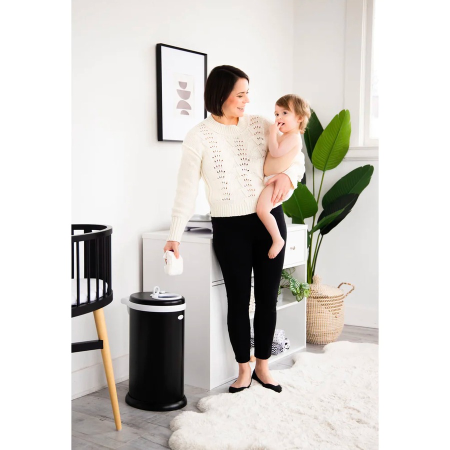 Ubbi Nappy Bin Diaper Pail - Matte Black