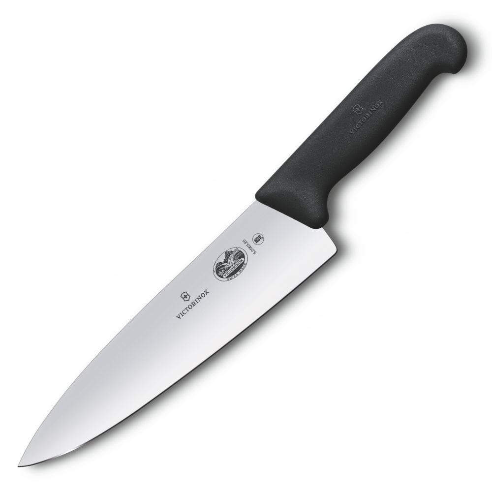 Victorinox Cooks Carving 20cm Knife Extra Wide Blade Fibrox Handle - 5.2063.20