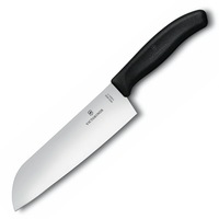 Victorinox Santoku Knife Wide Blade 17cm - Black 6.8503.17G